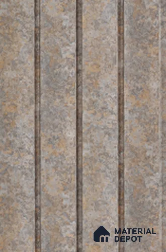 Beige Stone Louver 7402 9 ft x 5 inch Charcoal Panel - 12 mm | Suitable for Feature Wall, TV Unit & Living Room | Width is Subjected to 5% Variation