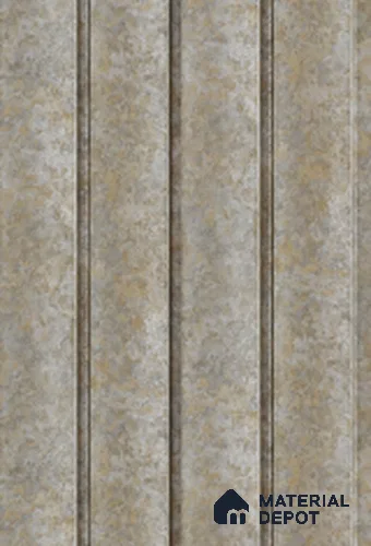 Beige Stone Louver 7403 9 ft x 5 inch Charcoal Panel - 12 mm | Suitable for Feature Wall, TV Unit & Living Room | Width is Subjected to 5% Variation
