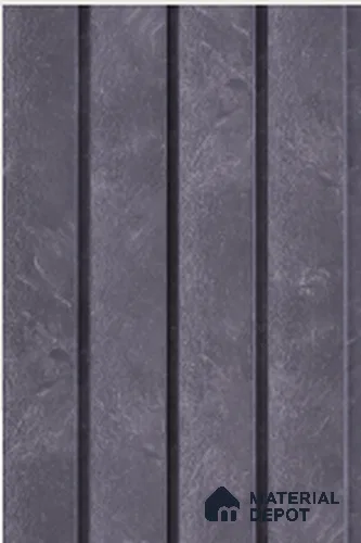 Grey Stone Louver 7503 9 ft x 5 inch Charcoal Panel - 12 mm | Suitable for Feature Wall, TV Unit & Living Room | Width is Subjected to 5% Variation