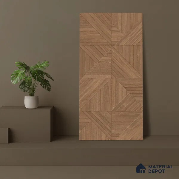 TL 03447 Buff Brown 1200 x 600 mm Matte Finish Wooden Look Wall & Floor Vitrified Tile - 9 mm (Random 01)