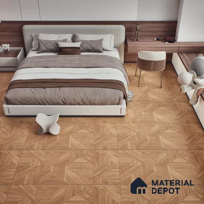 TL 03447 Buff Brown 1200 x 600 mm Matte Finish Wooden Look Wall & Floor Vitrified Tile - 9 mm (Random 01)