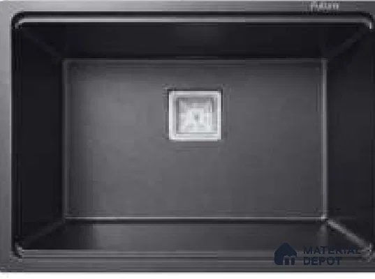 Avyra Sink SK 00001 Black 787 x 508 mm Rectangular Quartz Matte Finish Kitchen Sink | Suitable For Kitchen, Vanity & Utility Areas