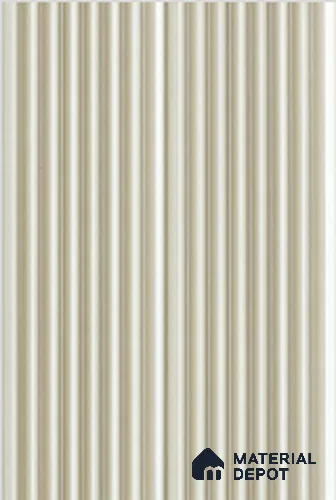 White Metallic Louver 7902 9 ft x 4.8 inch Charcoal Panel - 14 mm | Suitable for Feature Wall, TV Unit & Living Room | Width is Subjected to 5% Variation
