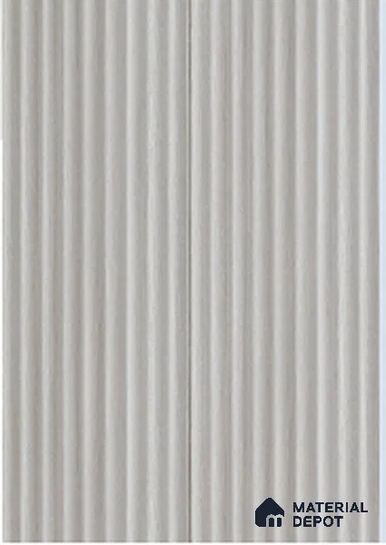 Grey Plain Colour Louver 7905 9 ft x 5 inch Charcoal Panel - 12 mm | Suitable for Feature Wall, TV Unit & Living Room | Width is Subjected to 5% Variation