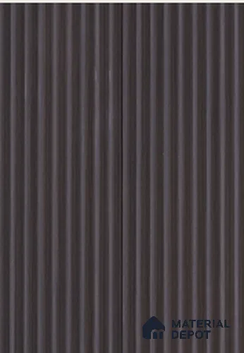 Black Plain Colour Louver 7906 9 ft x 5 inch Charcoal Panel - 12 mm | Suitable for Feature Wall, TV Unit & Living Room | Width is Subjected to 5% Variation