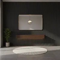 8 Feet Charcoal Fluted Panels