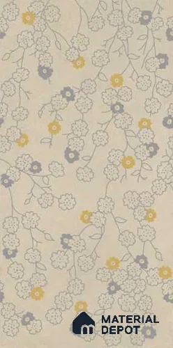 Handmade Third Fired Tile TL 13219 Blossom Vine 8 ft x 4 ft Sun Blasting Metal Inlay Matte Finish Full Body VitrifiedTile - 9 mm