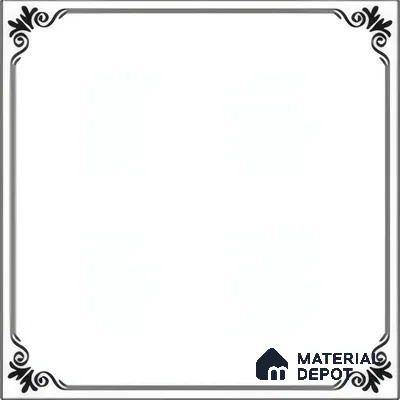 Kitchen Wall & Floor Tile TL 04380 Simplic White 1 ft x 1 ft Matte Finish Ceramic Tile - 9 mm | Suitable For Kitchen, Dining Area | Please Expect a Slight Variation of Pattern