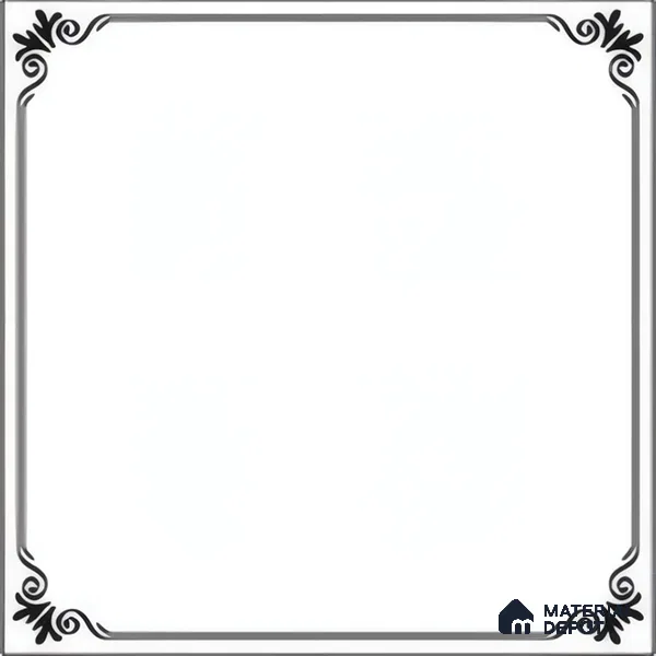 Kitchen Wall & Floor Tile TL 04380 Simplic White 1 ft x 1 ft Matte Finish Ceramic Tile - 9 mm | Suitable For Kitchen, Dining Area | Please Expect a Slight Variation of Pattern