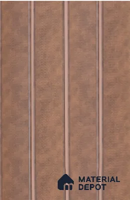 Brown Fabric Louver 8101 9 ft x 6.6 inch Charcoal Panel - 12 mm | Suitable for Feature Wall, TV Unit & Living Room | Width is Subjected to 5% Variation