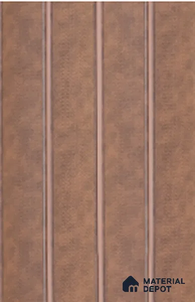 Brown Fabric Louver 8101 9 ft x 6.6 inch Charcoal Panel - 12 mm | Suitable for Feature Wall, TV Unit & Living Room | Width is Subjected to 5% Variation