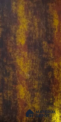 8107 RS 8 ft x 4 ft Rust Finish PVC Laminate - 1 mm