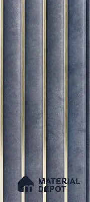 Grey Stone Louver PN 05294 8 ft x 4.9 inch Charcoal Panel - 12 mm | Suitable for Feature Wall, TV Unit & Living Room | Width is Subjected to 5% Variation
