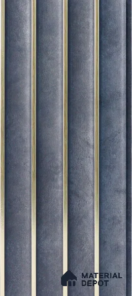 Grey Stone Louver PN 05294 8 ft x 4.9 inch Charcoal Panel - 12 mm | Suitable for Feature Wall, TV Unit & Living Room | Width is Subjected to 5% Variation