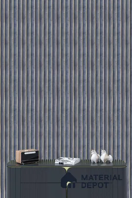Grey Stone Louver PN 05294 8 ft x 4.9 inch Charcoal Panel - 12 mm | Suitable for Feature Wall, TV Unit & Living Room | Width is Subjected to 5% Variation
