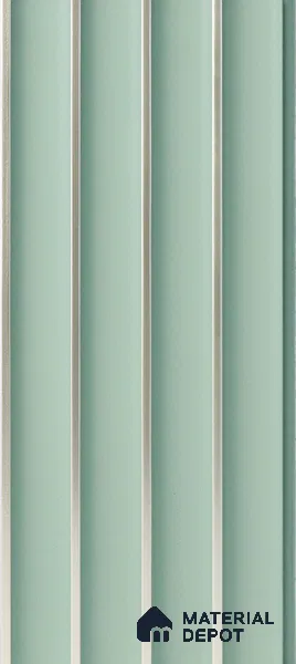 Blue Plain Colour Louver PN 05295 8 ft x 4.9 inch Charcoal Panel - 12 mm | Suitable for Feature Wall, TV Unit & Living Room | Width is Subjected to 5% Variation