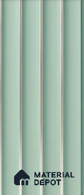 Green Plain Colour Louver 8521 GRE ( 8521) 8 ft x 4.9 inch Charcoal Panel - 12 mm | Suitable for Feature Wall, TV Unit & Living Room | Width is Subjected to 5% Variation