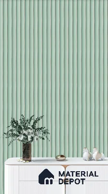 Green Plain Colour Louver 8521 GRE ( 8521) 8 ft x 4.9 inch Charcoal Panel - 12 mm | Suitable for Feature Wall, TV Unit & Living Room | Width is Subjected to 5% Variation