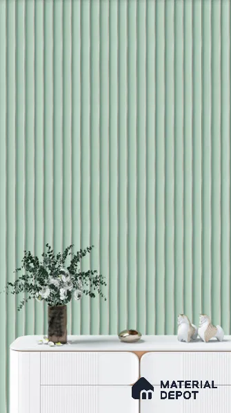 Green Plain Colour Louver 8521 GRE ( 8521) 8 ft x 4.9 inch Charcoal Panel - 12 mm | Suitable for Feature Wall, TV Unit & Living Room | Width is Subjected to 5% Variation