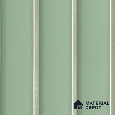 Green Plain Colour Louver 8521 GRE ( 8521) 8 ft x 4.9 inch Charcoal Panel - 12 mm | Suitable for Feature Wall, TV Unit & Living Room | Width is Subjected to 5% Variation