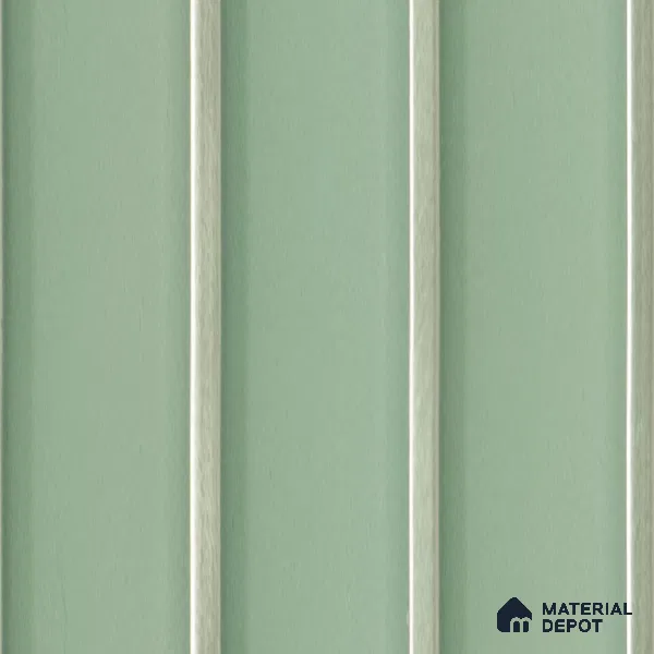 Green Plain Colour Louver 8521 GRE ( 8521) 8 ft x 4.9 inch Charcoal Panel - 12 mm | Suitable for Feature Wall, TV Unit & Living Room | Width is Subjected to 5% Variation