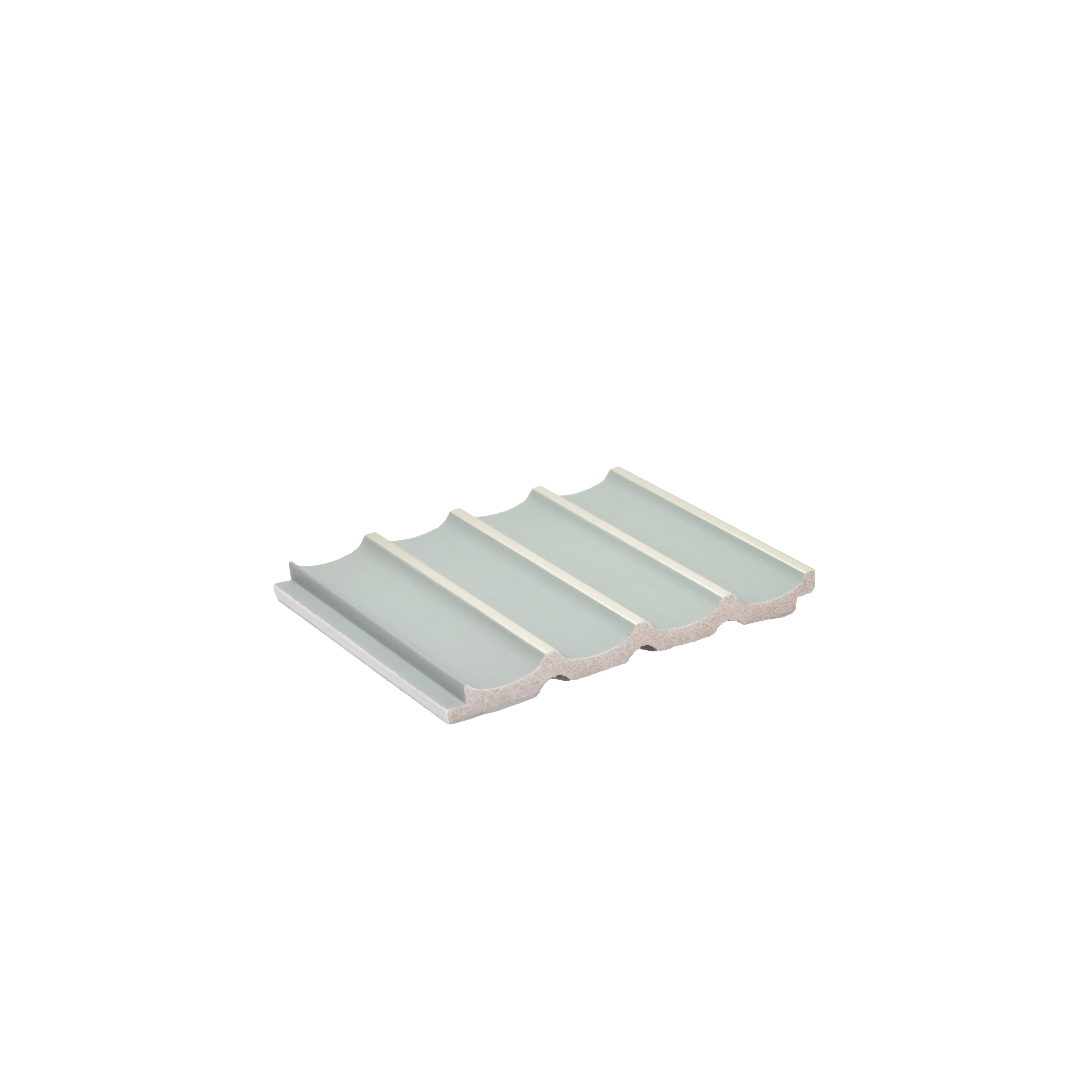 Green Plain Colour Louver 8521 GRE ( 8521) 8 ft x 4.9 inch Charcoal Panel - 12 mm | Suitable for Feature Wall, TV Unit & Living Room | Width is Subjected to 5% Variation