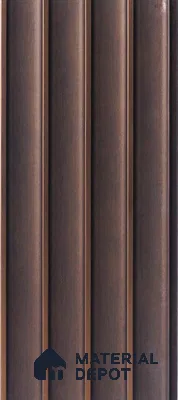 Brown Rustic Louver PN 05297 8 ft x 4.9 inch Charcoal Panel - 12 mm | Suitable for Feature Wall, TV Unit & Living Room | Width is Subjected to 5% Variation