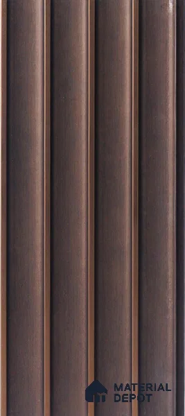 Brown Rustic Louver PN 05297 8 ft x 4.9 inch Charcoal Panel - 12 mm | Suitable for Feature Wall, TV Unit & Living Room | Width is Subjected to 5% Variation