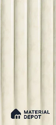Cream Rustic Louver PN 05299 8 ft x 4.9 inch Charcoal Panel - 12 mm | Suitable for Feature Wall, TV Unit & Living Room | Width is Subjected to 5% Variation