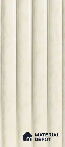 Cream Rustic Louver PN 05299 8 ft x 4.9 inch Charcoal Panel - 12 mm | Suitable for Feature Wall, TV Unit & Living Room | Width is Subjected to 5% Variation
