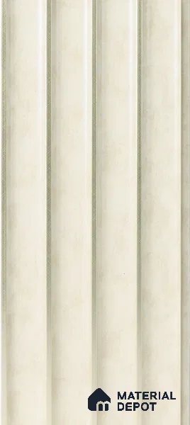 Cream Rustic Louver PN 05299 8 ft x 4.9 inch Charcoal Panel - 12 mm | Suitable for Feature Wall, TV Unit & Living Room | Width is Subjected to 5% Variation