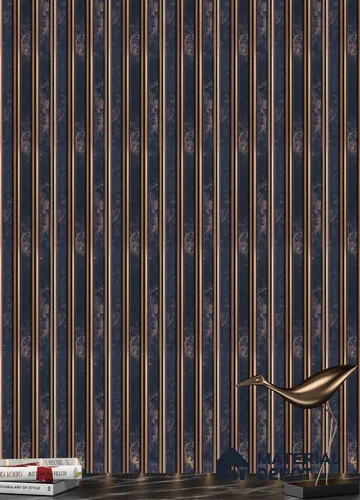 Black Marble Louver PN 05302 8 ft x 4.9 inch Charcoal Panel - 12 mm | Suitable for Feature Wall, TV Unit & Living Room | Width is Subjected to 5% Variation