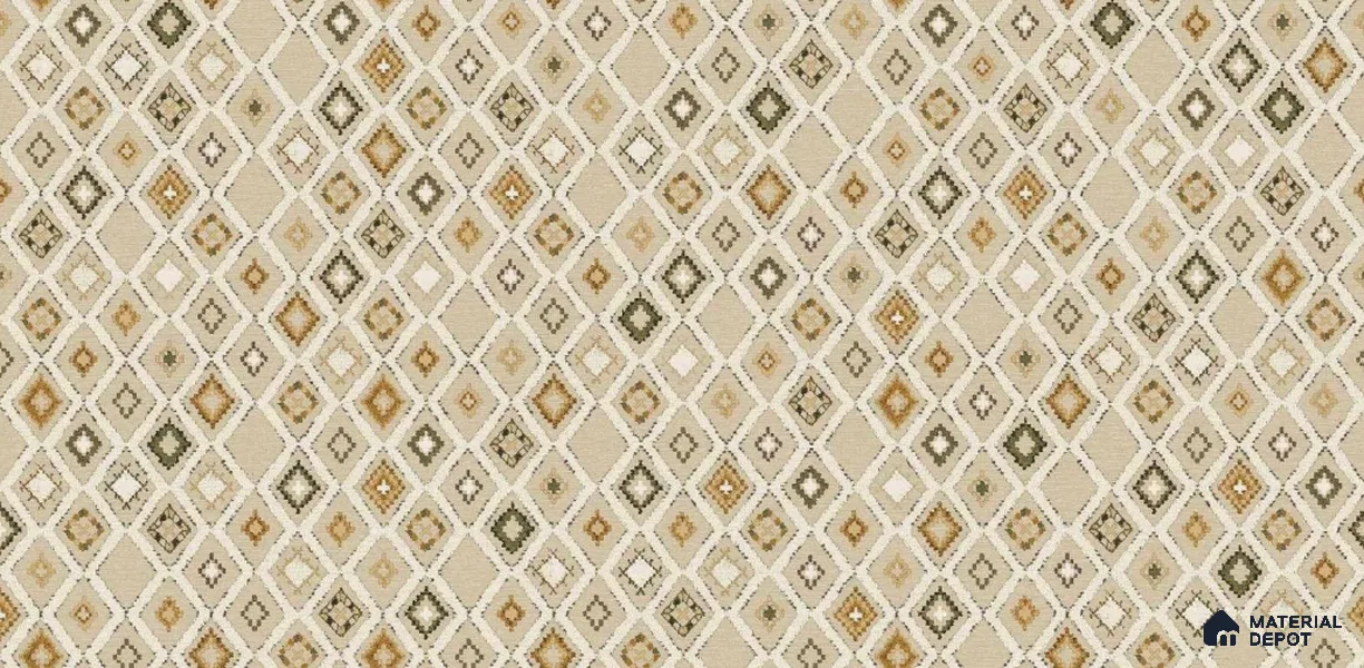88550-1 | Beige & Gold Diamond Scatter Non Woven Patterned Wallpaper - 5 Meter x 42 Inches, 57.41 Sq. Ft. (Min. 15% Wastage)
