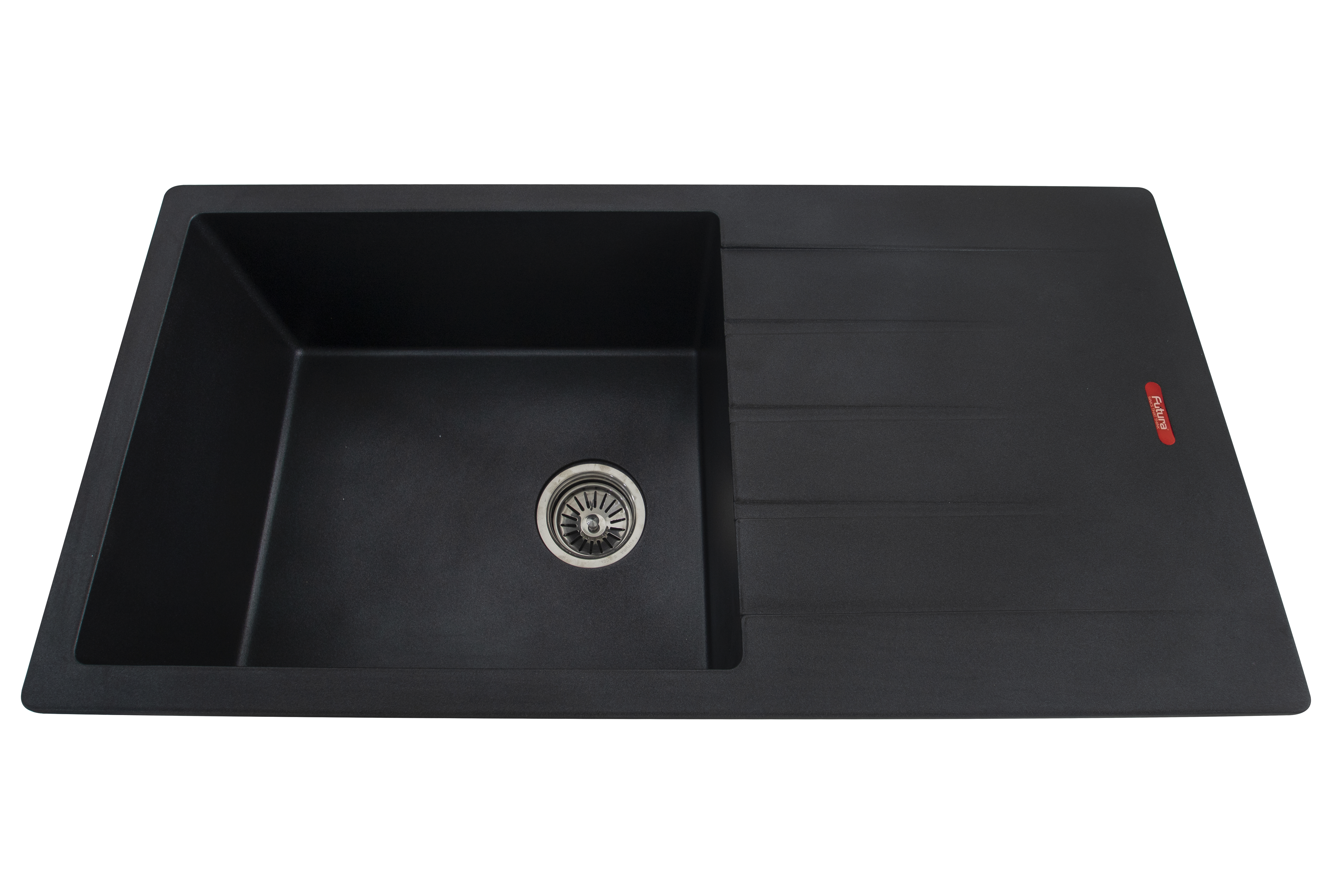 Avyra Sink SK 00009 Onyx Drainboard 900 x 450 x 230 mm Rectangular Natural Quartz Natural Quartz Finish Kitchen Sink - 230 mm | Suitable For Bathroom, Vanity & Utility Areas