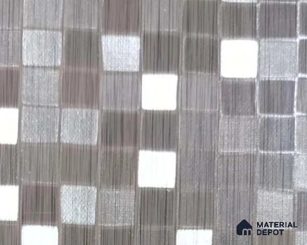 Patterned Look 9007 FL 8 ft x 4 ft Fabric Finish PVC Laminate - 1 mm | Suitable for Bedroom, TV Unit, Wardrobe