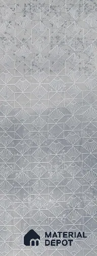 Grey Patterned Look PN 01568 8 ft x 4 ft Velvet Finish Decorative Wall Panel | Suitable for Feature Wall, TV Unit & Living Room | Plywood backing is Necessary | Width is Subjected to 5% Variation
