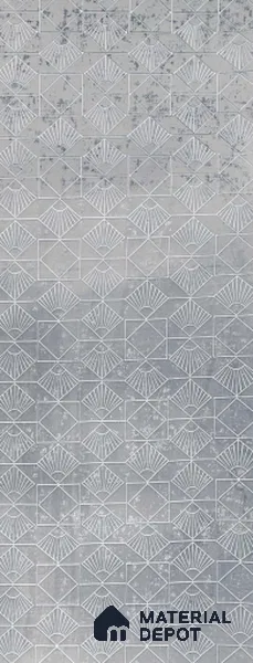 Grey Patterned Look PN 01568 8 ft x 4 ft Velvet Finish Decorative Wall Panel | Suitable for Feature Wall, TV Unit & Living Room | Plywood backing is Necessary | Width is Subjected to 5% Variation
