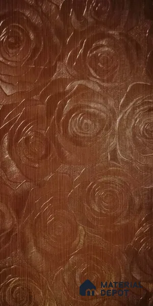 Patterned Look 9012 FL 8 ft x 4 ft Fabric Finish PVC Laminate - 1 mm | Suitable for Bedroom, TV Unit, Wardrobe