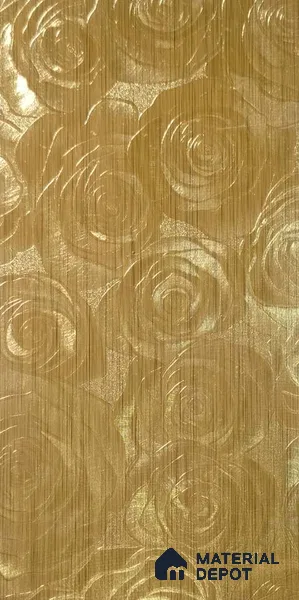 Patterned Look 9013 FL 8 ft x 4 ft Fabric Finish PVC Laminate - 1 mm | Suitable for Bedroom, TV Unit, Wardrobe