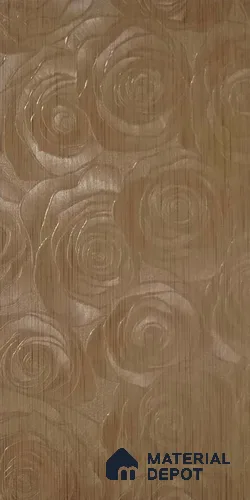 Patterned Look 9014 FL 8 ft x 4 ft Fabric Finish PVC Laminate - 1 mm | Suitable for Bedroom, TV Unit, Wardrobe