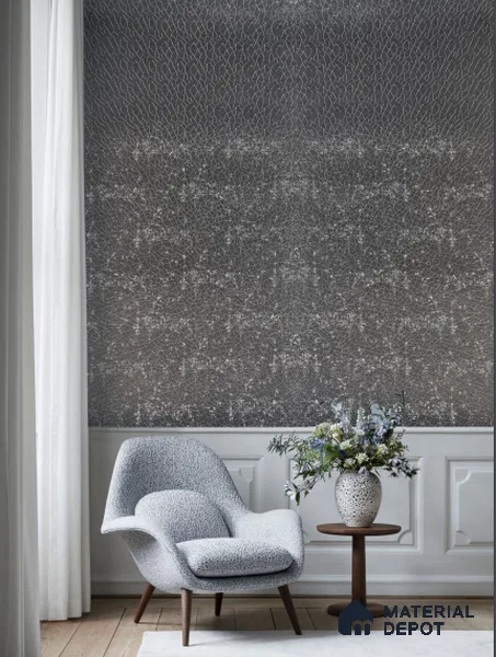 Grey Patterned Look PN 01574 8 ft x 4 ft Velvet Finish Decorative Wall Panel | Suitable for Feature Wall, TV Unit & Living Room | Plywood backing is Necessary | Width is Subjected to 5% Variation