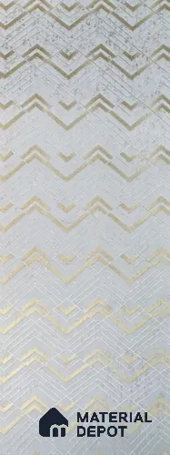 White Patterned Look PN 01582 8 ft x 4 ft Velvet Finish Decorative Wall Panel | Suitable for Feature Wall, TV Unit & Living Room | Plywood backing is Necessary | Width is Subjected to 5% Variation