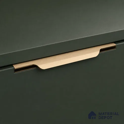 Ottr Aluminium Profile Handle HA 00335 AY Chrome Black Finish - 10in | 2 Years Warranty