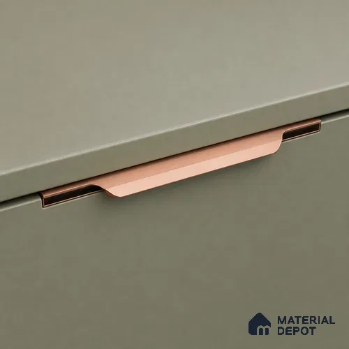 Ottr Aluminium Profile Handle HA 00335 AF Rose Gold Black Finish - 36in | 2 Years Warranty
