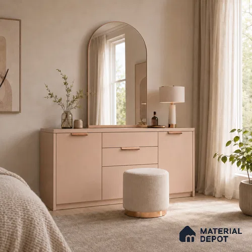 Ottr Aluminium Profile Handle HA 00336 H PVD Rose Gold Wood Finish - 18in | 2 Years Warranty