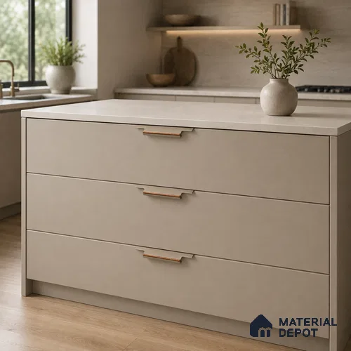 Ottr Aluminium Profile Handle HA 00336 T Champagne Wood Finish - 36in | 2 Years Warranty