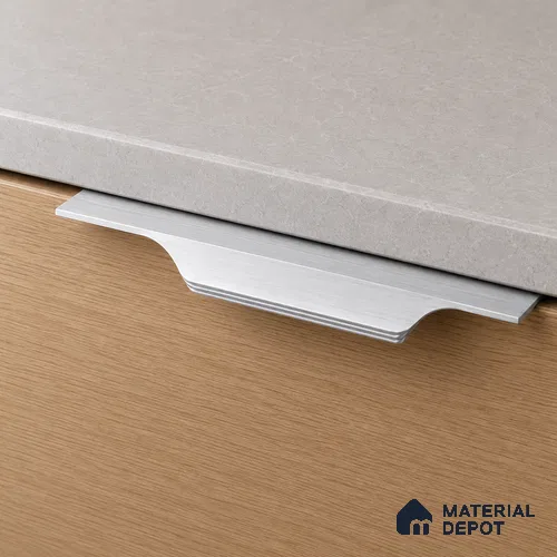 Ottr Aluminium Profile Handle HA 00339 AG Stainless Steel Finish - 6in | 2 Years Warranty
