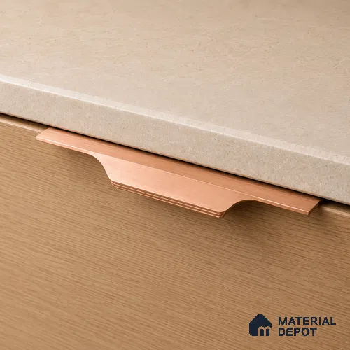 Ottr Aluminium Profile Handle HA 00339 BB Rose Gold Finish - 16in | 2 Years Warranty