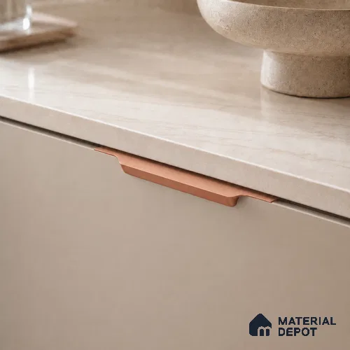 Ottr Aluminium Profile Handle HA 00342 BK Rose Gold Finish - 34in | 2 Years Warranty