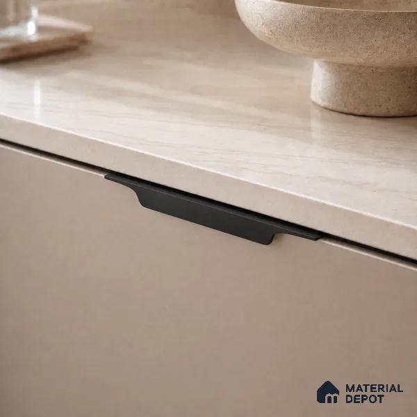 Ottr Aluminium Profile Handle HA 00342 Q Black Finish - 6in | 2 Years Warranty